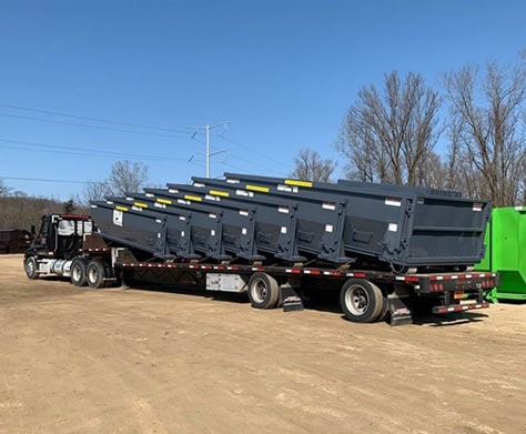 Truck with Containers